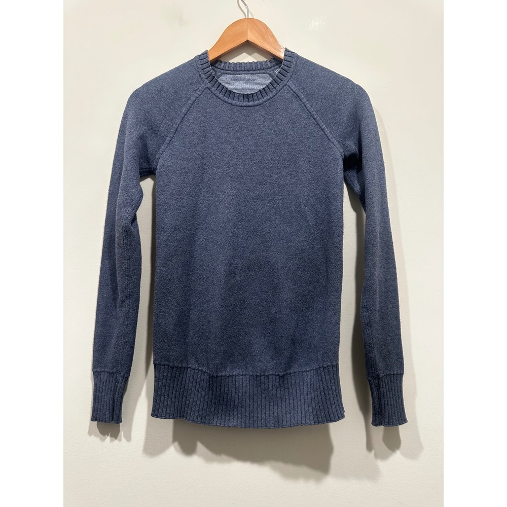 Lululemon Reversible Still Lotus Code Blue Sweater Size XS